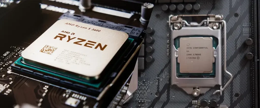 مقایسه ی راندمانRyzen-5-3600 و Core i7-8700k